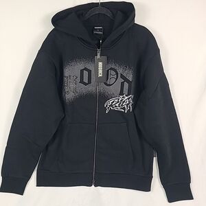 NWT Hoodrich Men's 'Product Of The Streets' Full-Zip Jacket Black Sz L